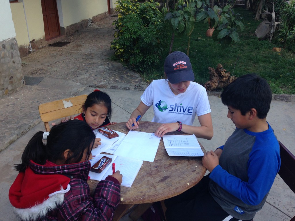 Interns were also busy with free after-school tutoring for local students